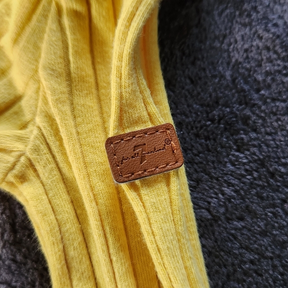 7 For All Mankind 2pc Infant Unisex Set-yellow - Picture 5 of 11